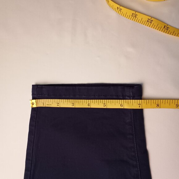 Calvin Klein Jeans Size 12 Mid Rise Tapered Leg Navy Blue Color - Picture 9 of 9